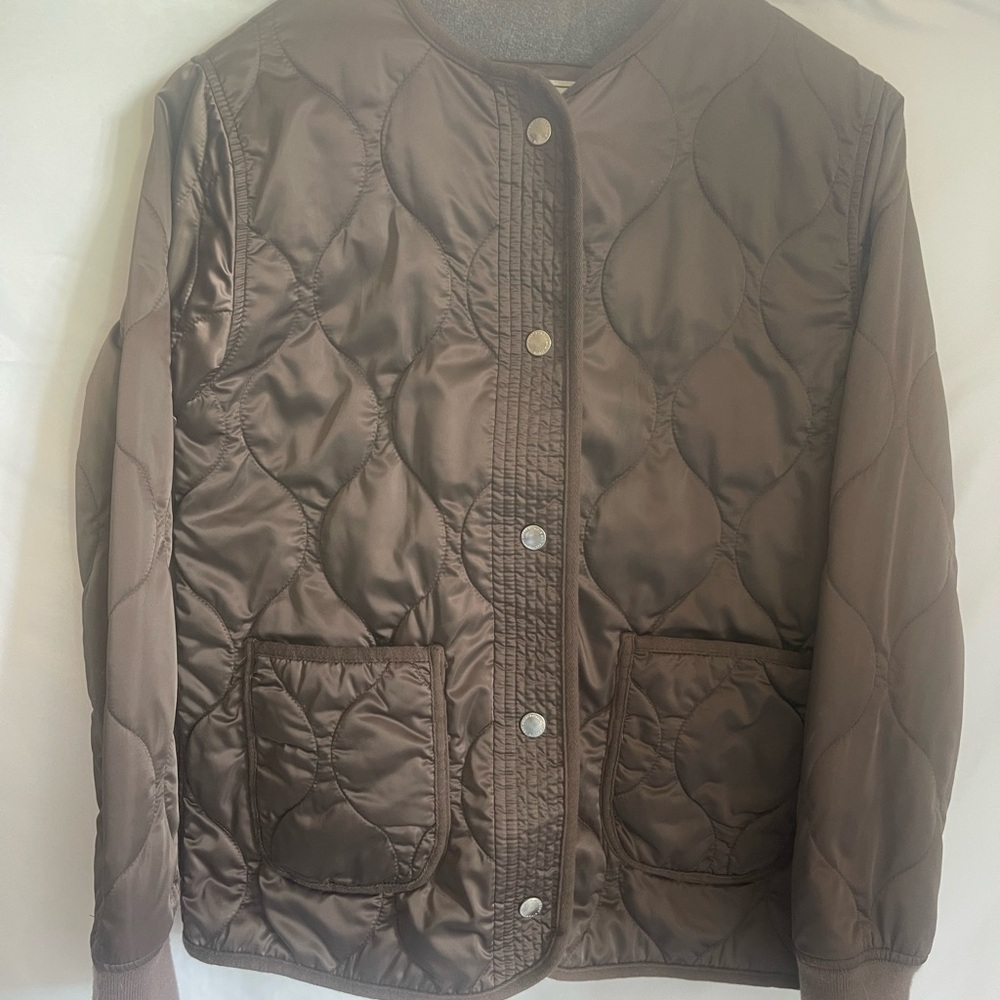 Abercrombie & Fitch Chocolate Puffer Jacket